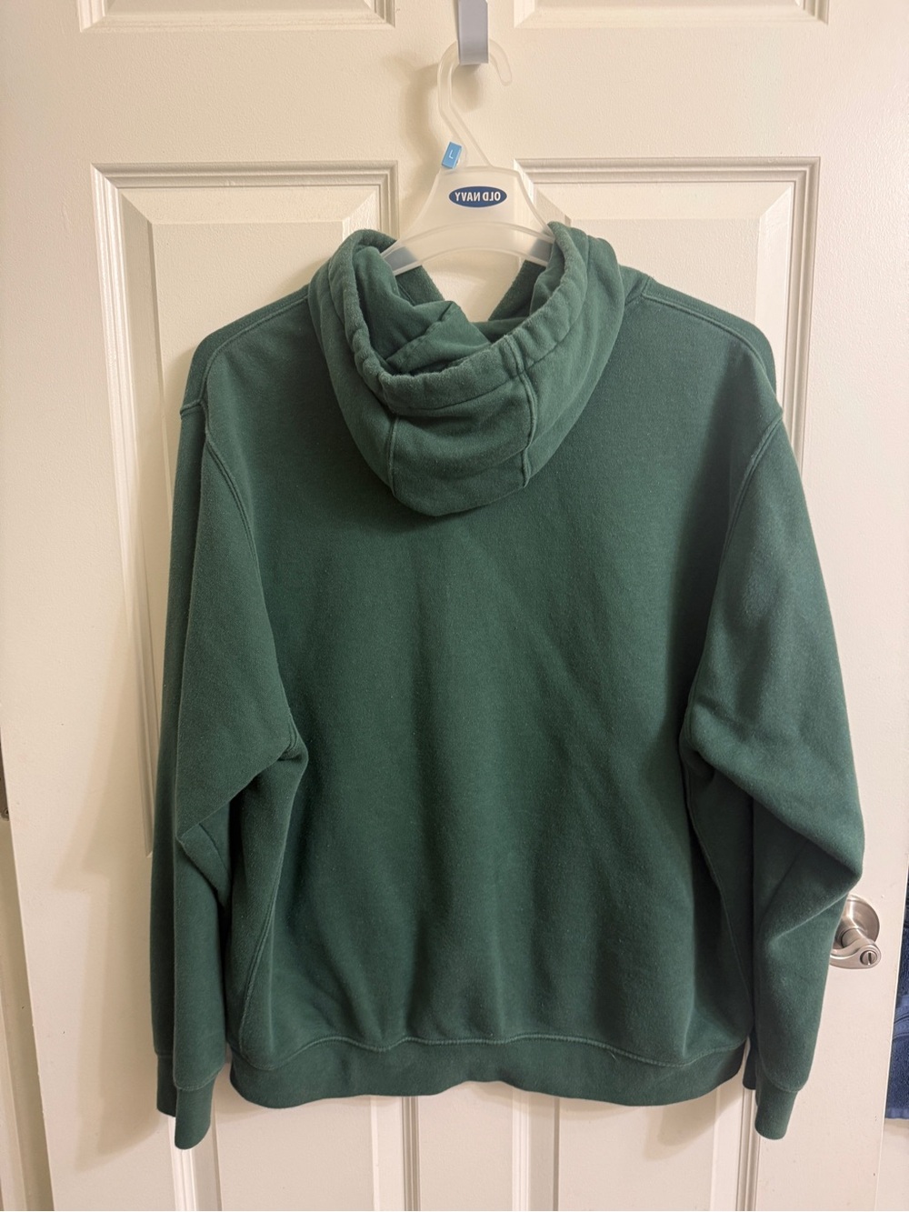 Nike Dark Green Pullover Hoodie with White Logo - Picture 5 of 5